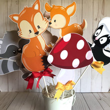 Load image into Gallery viewer, Woodland centerpiece, Woodland creatures centerpiece.Baby shower centerpiece