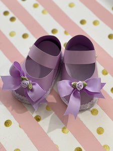Paper Baby Shoes Shower Decoration, Baby Shoes Candy Box.Paper Baby Shoes, Paper Baby BootiesPink & Gold Baby Shower Favors.