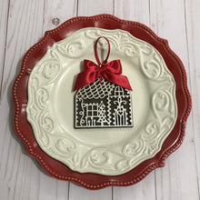 Load image into Gallery viewer, Gingerbread House Ornament, Christmas Ornaments, Christmas gingerbread wood ornament