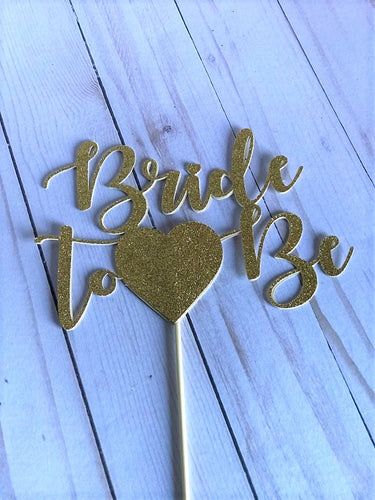 Bride to be cake topper, Bridal shower cake topper, Bridal party decorations