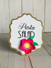 Load image into Gallery viewer, Flamingo placecards, Tropical party, Flamingo  decoration,Summer decorations