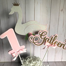 Load image into Gallery viewer, Swan centerpiece, Swan party decoration, Swan tableware