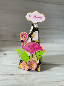 Flamingo treat box, Flamingo party decoration, Summer table party decoration, Flamingo favor box