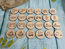 Load image into Gallery viewer, Wooden memory game, inspired on Montessori Educational Toys