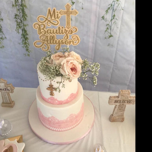Bautizo cake topper, Custom cake topper, Baptism cake topper, Christening cake topper, Girl or Boy cake topper