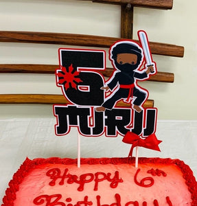 Ninja cake topper, Ninja birthday partyt, Ninja Birthday, Ninja tableware, Ninja decorations.