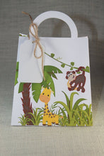 Load image into Gallery viewer, Safari favor bags, Safari Party, Safari favor box, Safari baby shower, Set of 12
