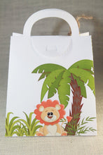 Load image into Gallery viewer, Safari favor bags, Safari Party, Safari favor box, Safari baby shower, Set of 12